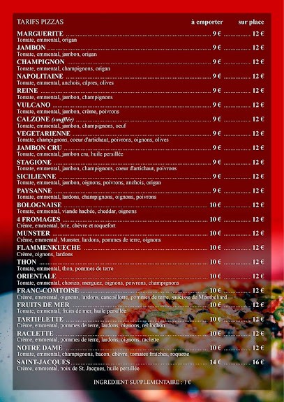 Pizzeria Notre Dame, Pizzeria à Ronchamp