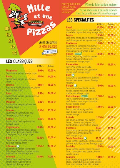mille et une pizzas, Pizzas à Emporter à Saint-Mathurin
