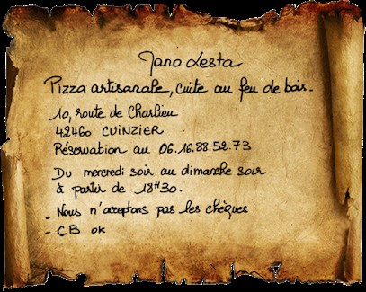 MANO LESTA, Pizzas à Emporter à Cuinzier