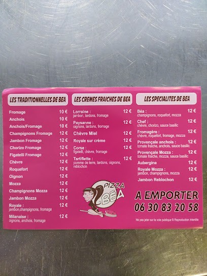 Pizza Béa, Pizzas à Emporter à Roquefort-la-Bédoule