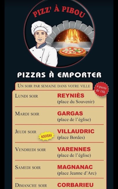 Pizz' à Pibou, Pizzeria à Villemur-sur-Tarn