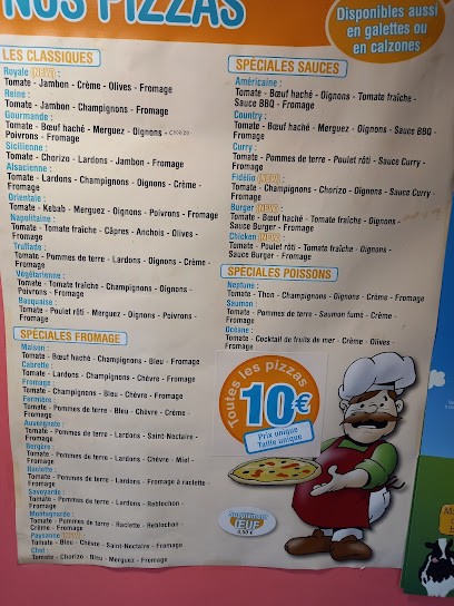 Pizza fidelio, Pizzas à Emporter à Pont-du-Château